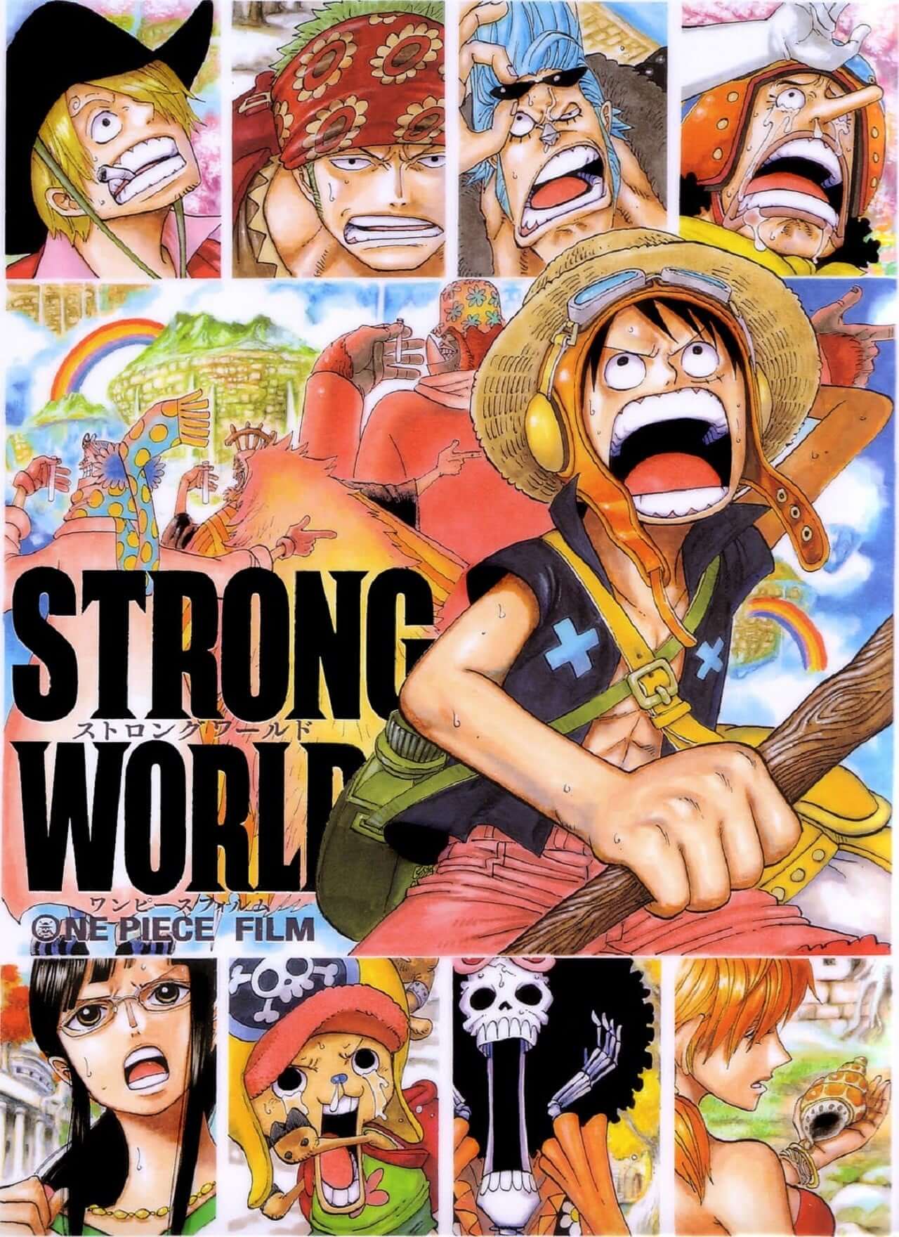 The Straw Hats shouting because obviously.