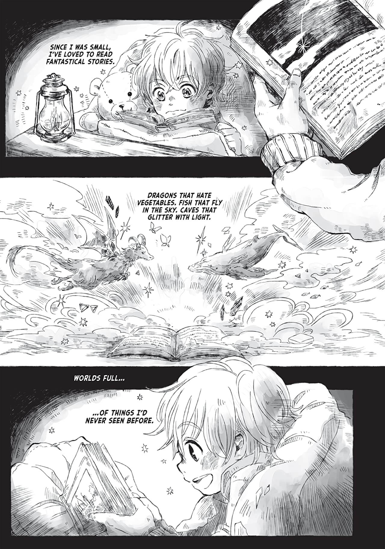 Beyond the Clouds manga sample page