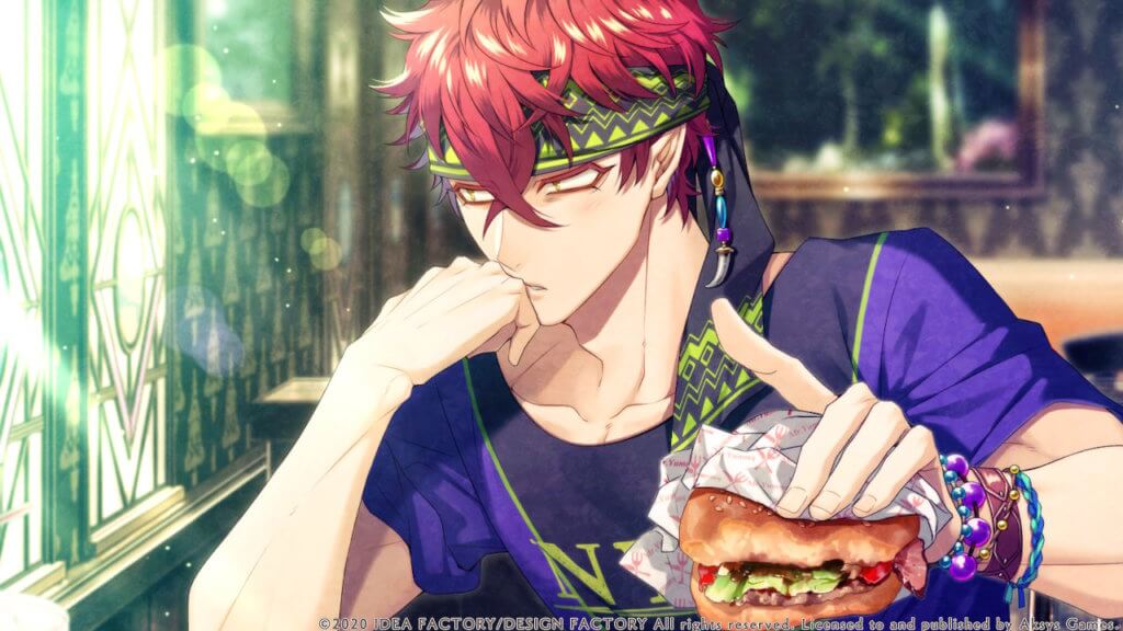 Ignis eating a burger