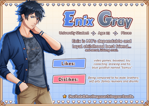 Love Spell Enix Gray character info