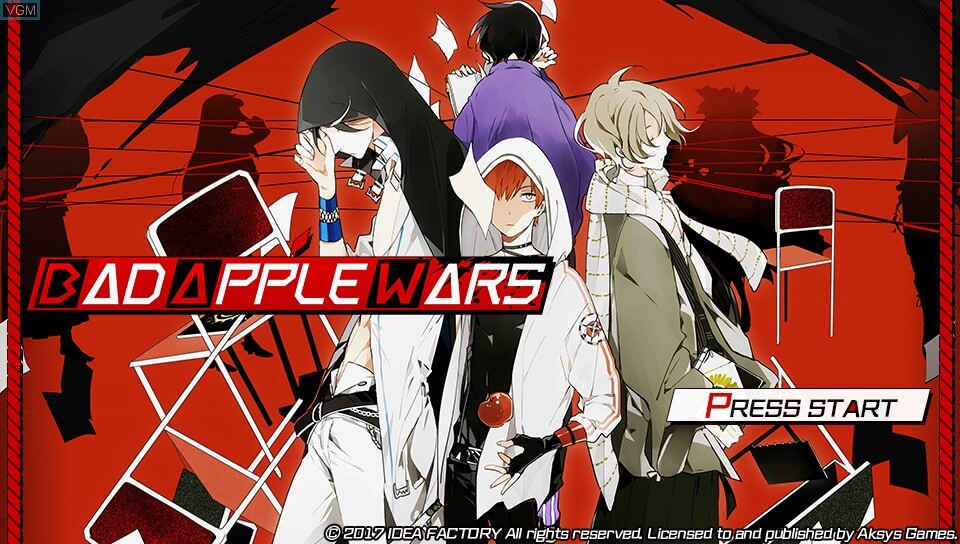 Bad Apple Wars start screen