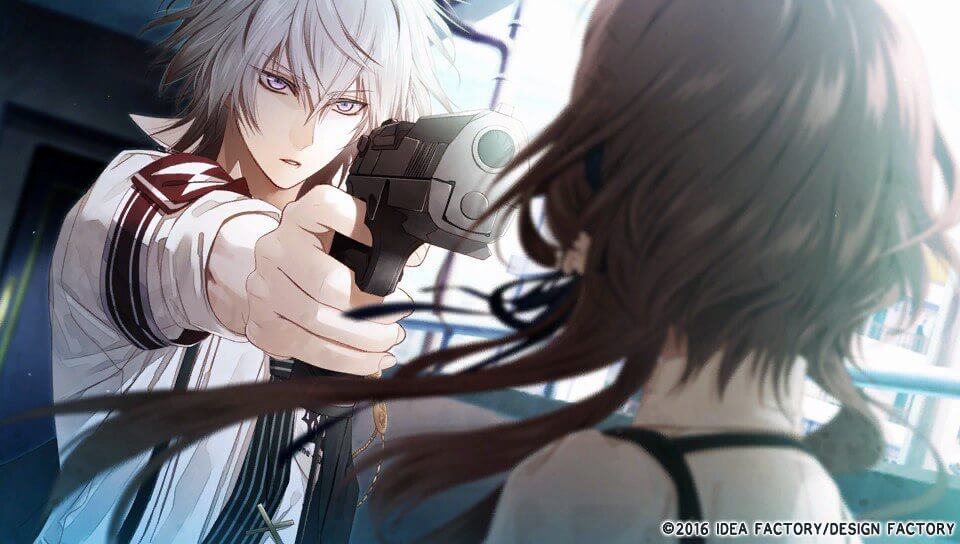 CxM Kei Okazaki holds a gun to Ichika's head