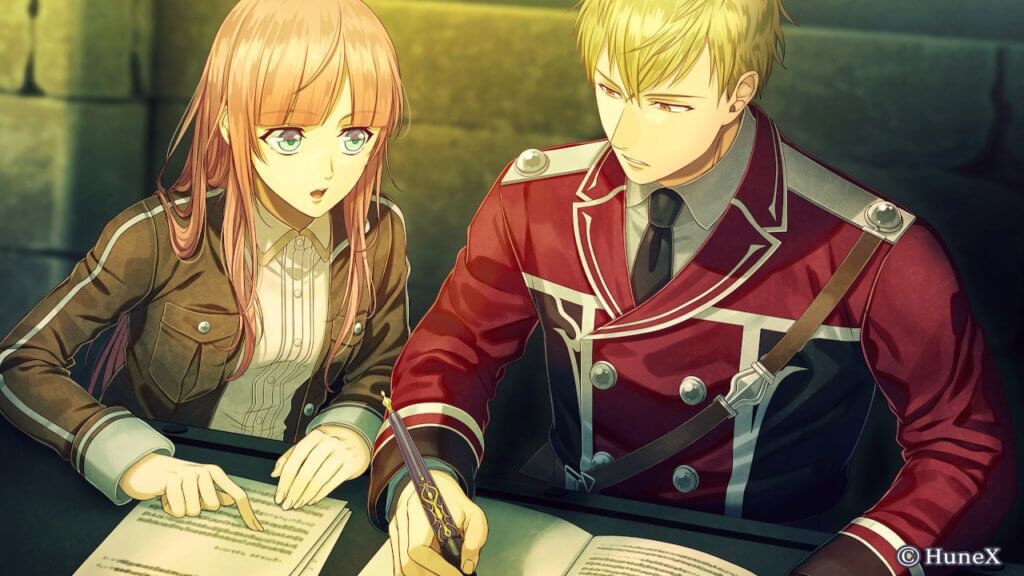 MC and Ines sitting at a table while she tutors him