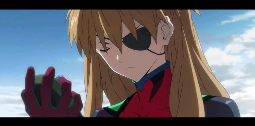 Asuka looking sad in Evangelion 3.0+1.0