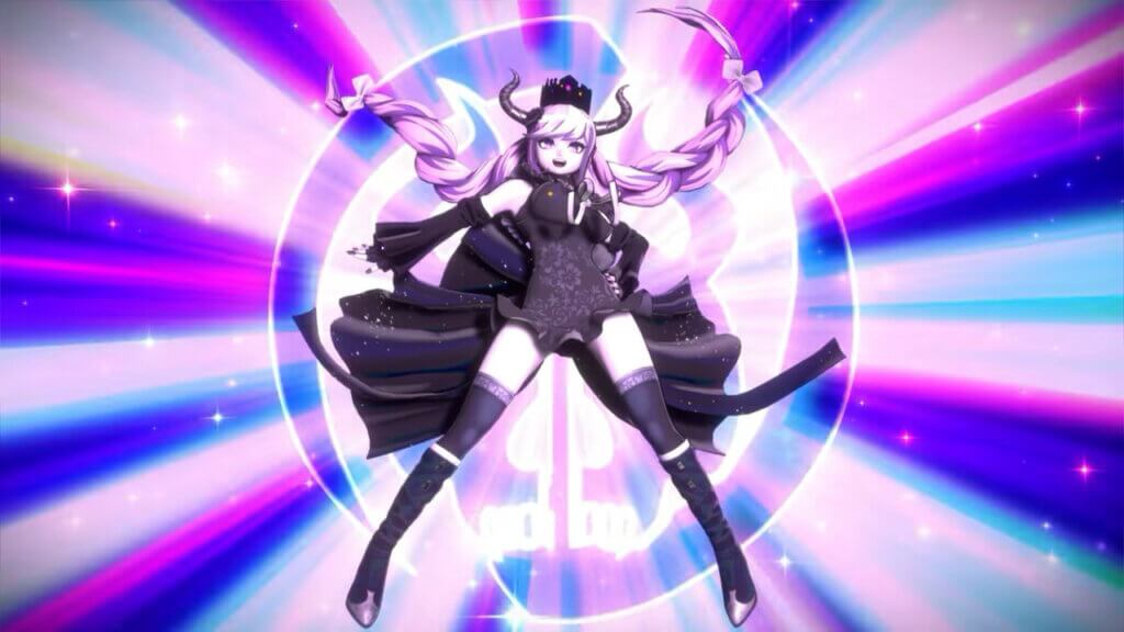 Shinigami doing a magical girl pose.