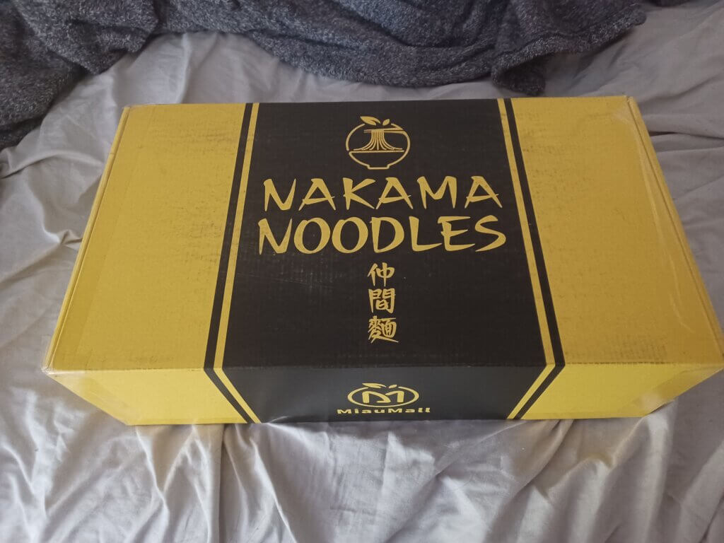 Nakama Noodles Shipping Box is a sturdy container!