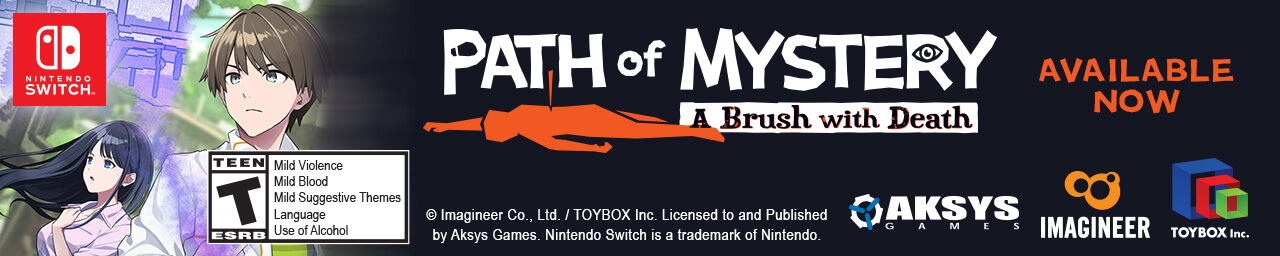 Path of Mystery: A Brush with Death is available now from Aksys Games