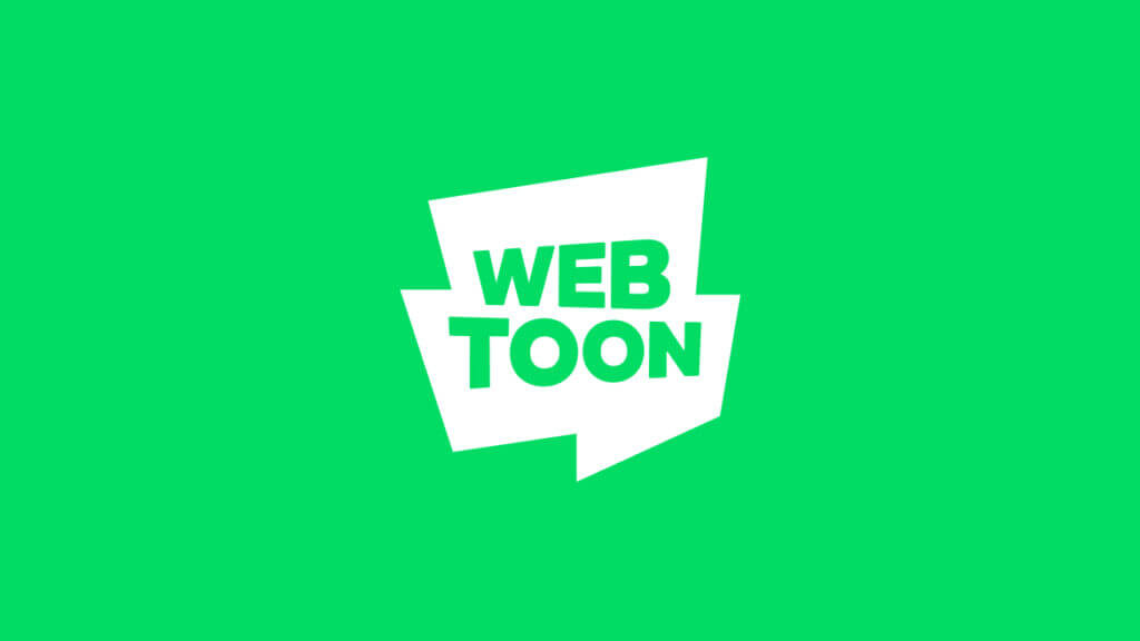 The green WEBTOON logo.