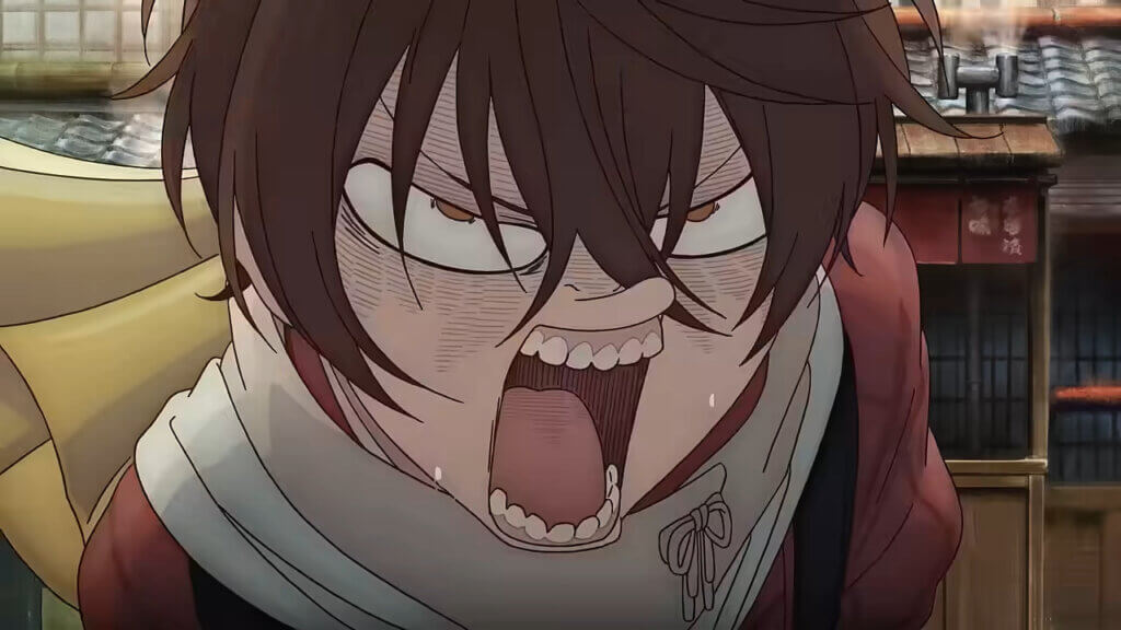 Kihachi makes a funny face.
